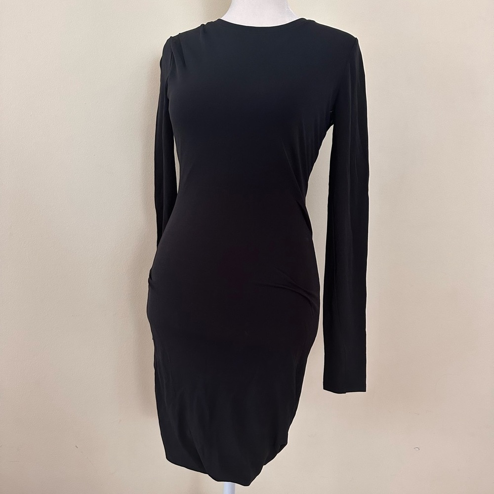 Rag & Bone Women's Black Poppy T-Shirt Dropped Dress - Picture 9 of 12